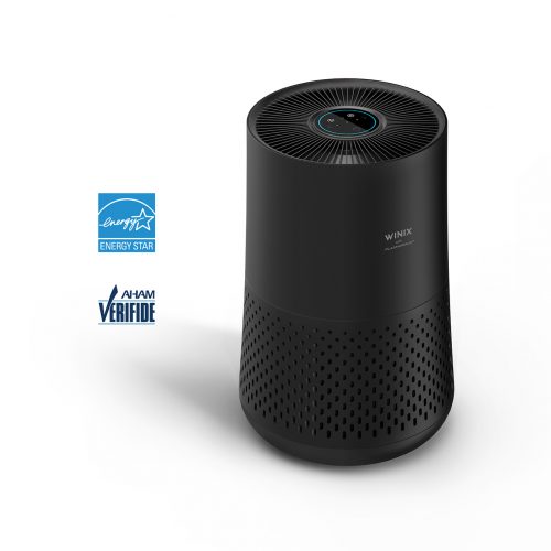 A230 air purifier front of unit with energy star logo and AHAM verified logo
