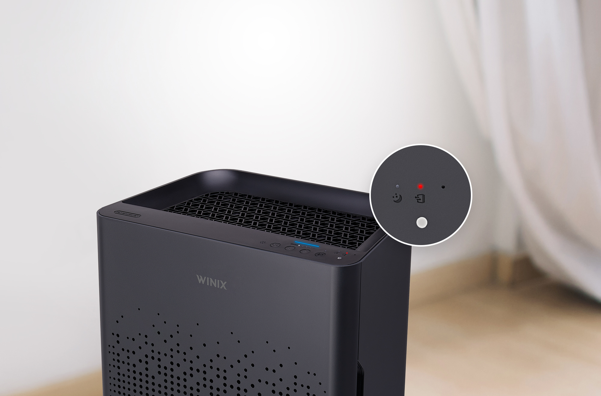 AM80 Air Purifier is easy to use and will let you know when it's time to replace the filters